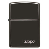 Briquet tempête Zippo EBony avec logo de la marque