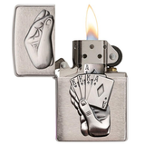 ZIPPO FULL HOUSE VUE OUVERT