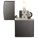 Zippo Grey Dusk allumé