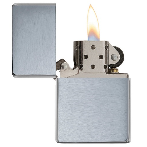 Zippo Vintage Brushed Chrome