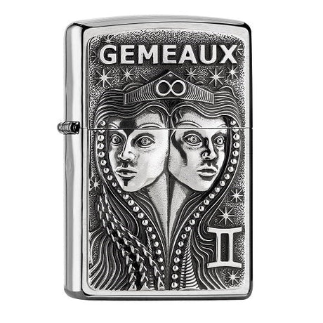 BRIQUET ZIPPO ZODIAQUE GEMEAUX